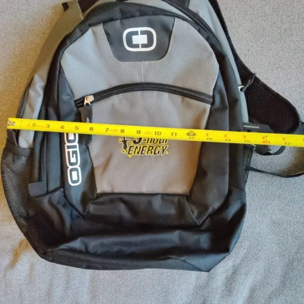 OGIO 5 Energy Logo Black Gray Green Backpack Laptop Travel Bag